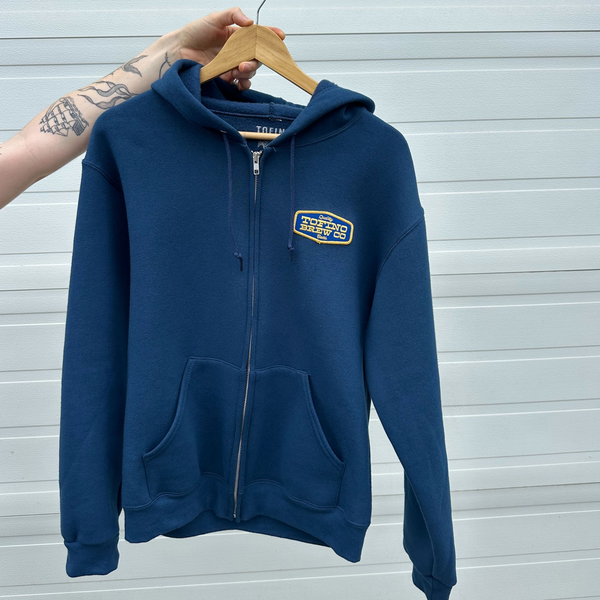 TBC zip-up hoodie